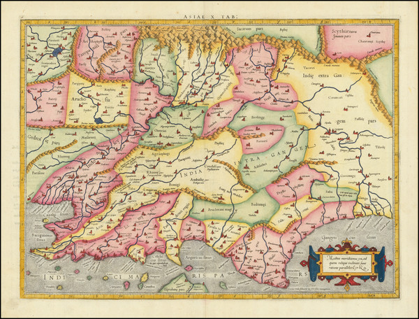 31-India Map By  Gerard Mercator