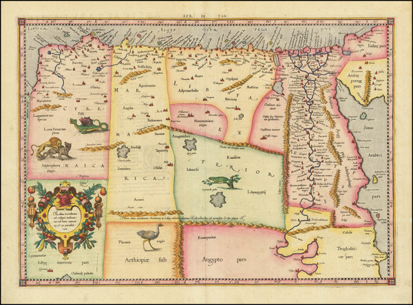 7-Egypt and North Africa Map By  Gerard Mercator