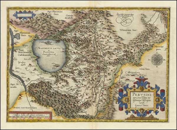 5-Northern Italy Map By Abraham Ortelius