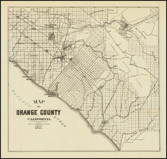 78-California, Los Angeles and Other California Cities Map By S.H. Finley