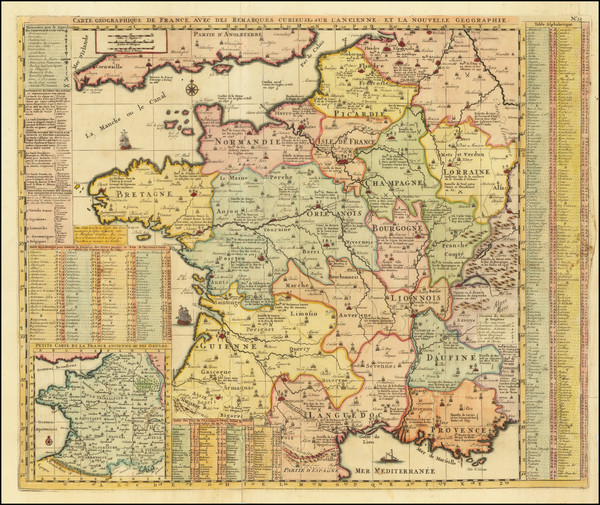 97-France Map By Henri Chatelain