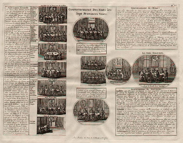 50-Europe and Netherlands Map By Henri Chatelain