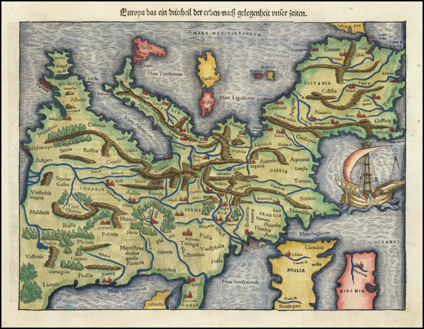 4-Europe Map By Sebastian Munster