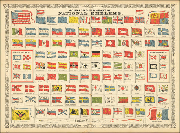 9-World and Curiosities Map By Alvin Jewett Johnson  &  Benjamin P Ward