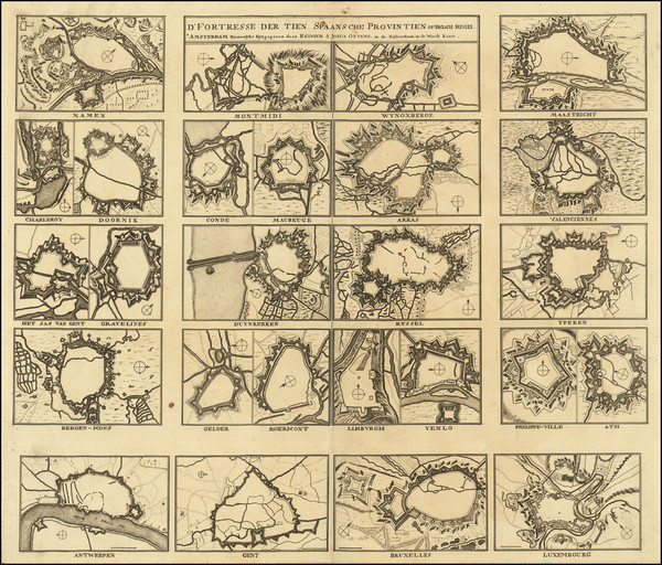 6-Netherlands, Belgium, Luxembourg and Nord et Nord-Est Map By Reiner & Joshua Ottens