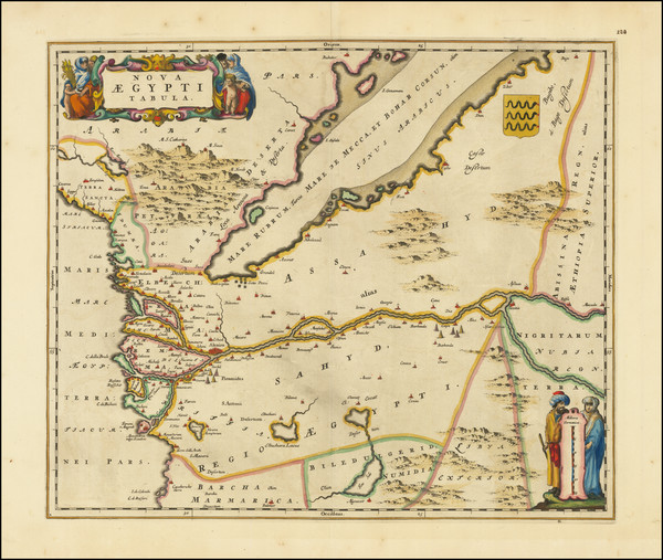 35-Egypt Map By Johannes Blaeu