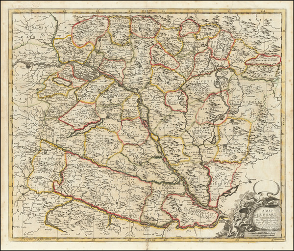 14-Austria and Hungary Map By John Senex