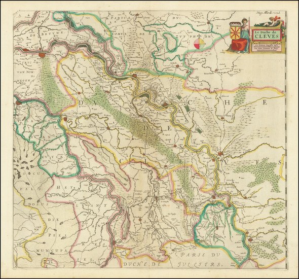 42-Netherlands and Mitteldeutschland Map By Hugo Allard