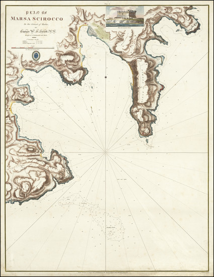 66-Malta Map By British Admiralty