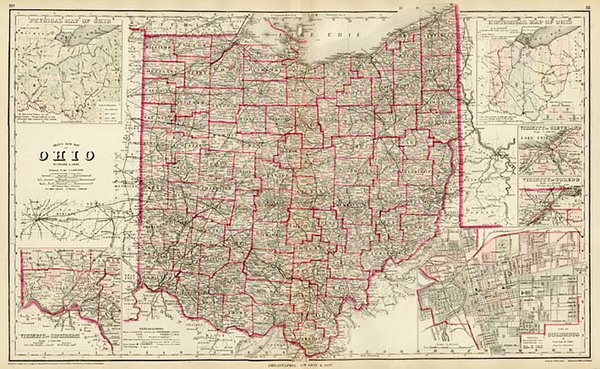 87-Midwest Map By O.W. Gray