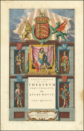 57-Title Pages Map By Willem Janszoon Blaeu