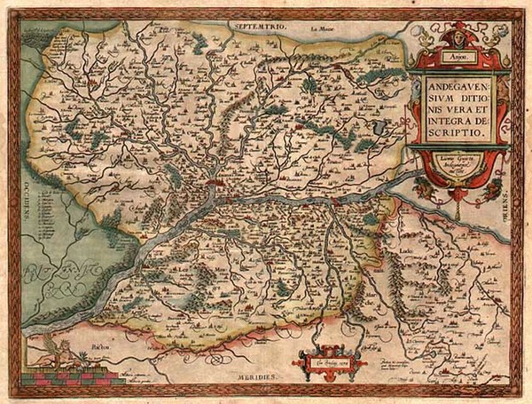 73-Europe and France Map By Abraham Ortelius