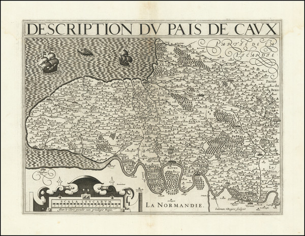 79-Normandie Map By Jean Le Clerc / Salomon Rogers