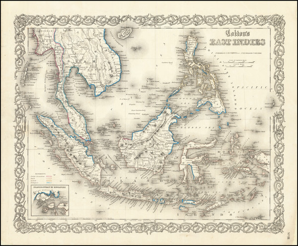 7-Philippines, Singapore and Indonesia Map By G.W.  & C.B. Colton