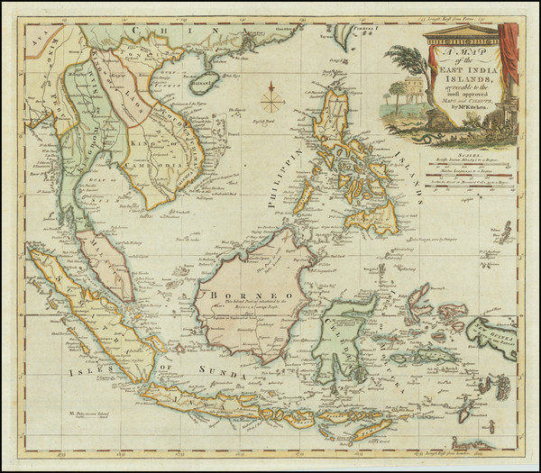 35-Southeast Asia, Philippines and Other Islands Map By Thomas Kitchin