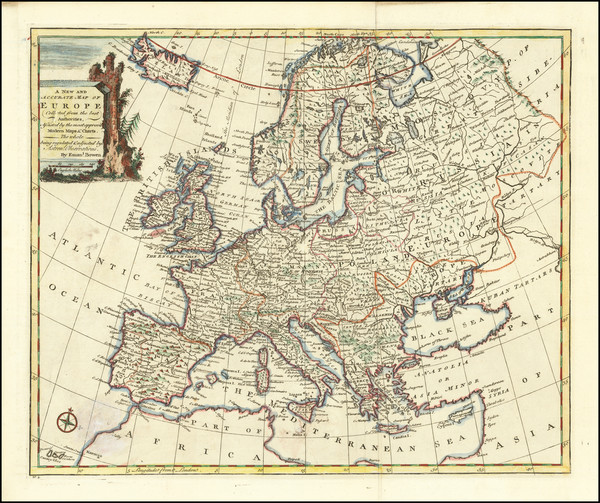 9-Europe Map By Emanuel Bowen