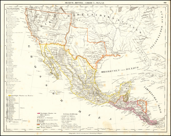 76-Texas, Southwest, Rocky Mountains and California Map By Carl Flemming