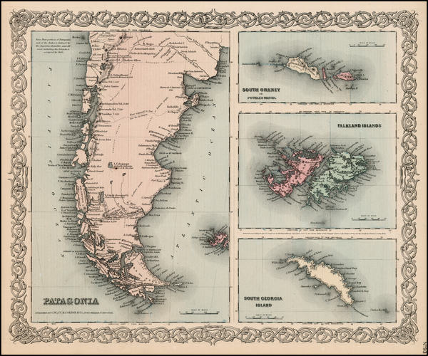 30-South America Map By G.W.  & C.B. Colton