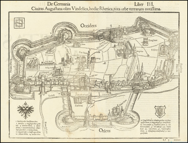 8-Süddeutschland Map By Sebastian Munster