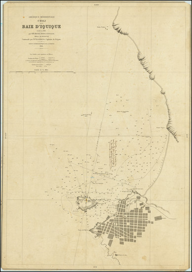 88-Chile Map By Service Hydrographique de la Marine