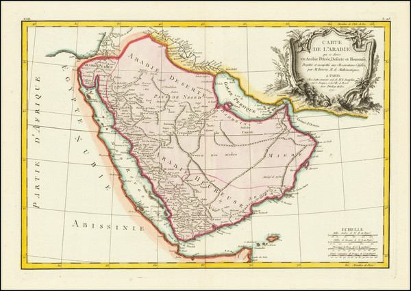 46-Middle East and Arabian Peninsula Map By Jean Lattré