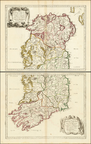 44-Ireland Map By Nicolas Sanson