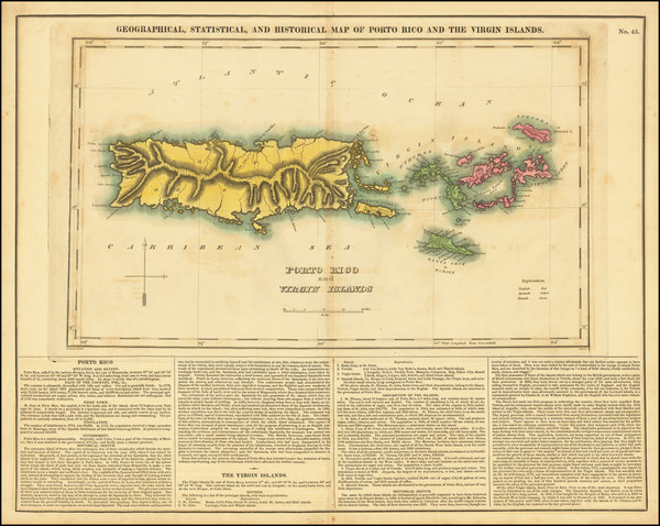 3-Caribbean Map By Henry Charles Carey  &  Isaac Lea