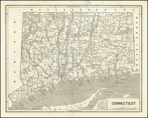 39-Connecticut Map By Sidney Morse  &  Samuel Breese