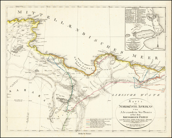 17-North Africa Map By Carl Ritter