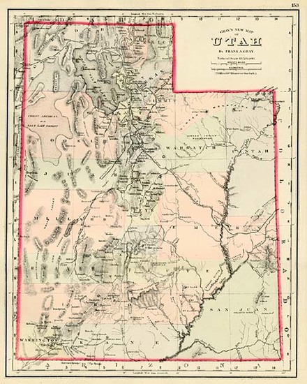 39-Southwest and Rocky Mountains Map By O.W. Gray