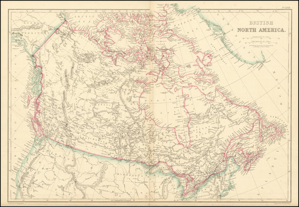 36-Canada Map By Blackie & Son / J. W. Lowry