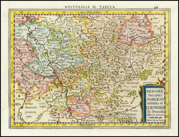 14-Mitteldeutschland Map By Petrus Kaerius