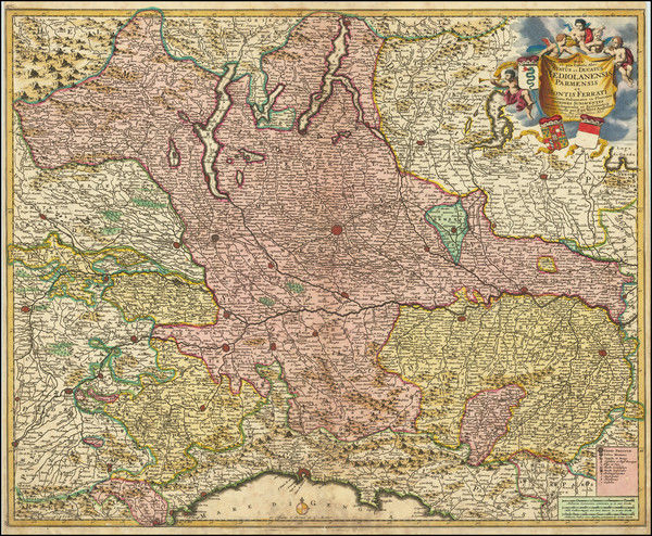 27-Northern Italy Map By Frederick De Wit