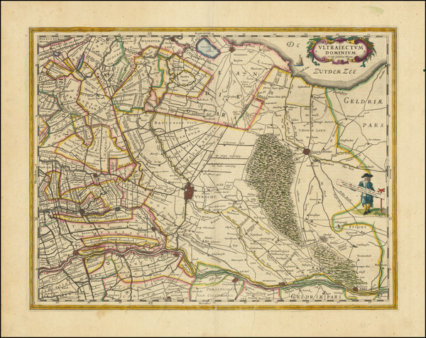 97-Netherlands Map By Willem Janszoon Blaeu