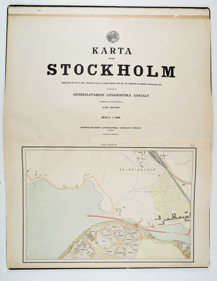 61-Sweden and Atlases Map By Alfred Bentzer