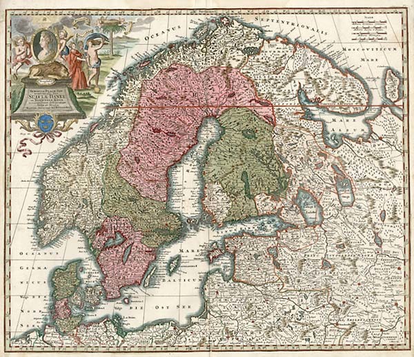 24-Europe, Russia, Baltic Countries and Scandinavia Map By Matthaus Seutter