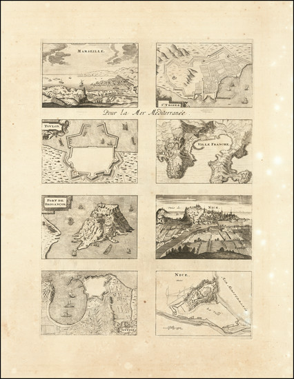 78-Sud et Alpes Française Map By B. Antoine Jaillot