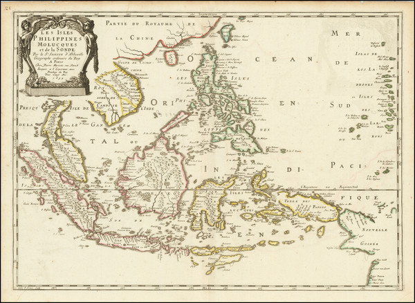 100-Southeast Asia, Philippines and Australia & Oceania Map By Nicolas Sanson