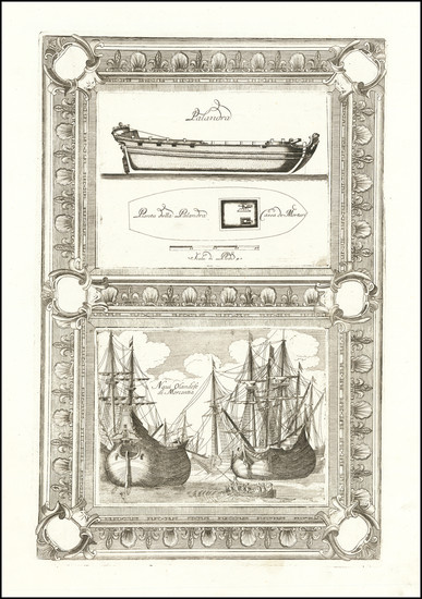 25-Curiosities Map By Vincenzo Maria Coronelli