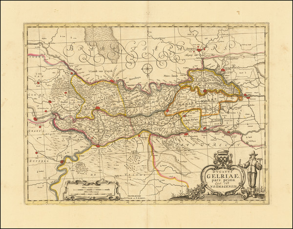 15-Netherlands Map By Valk & Schenk