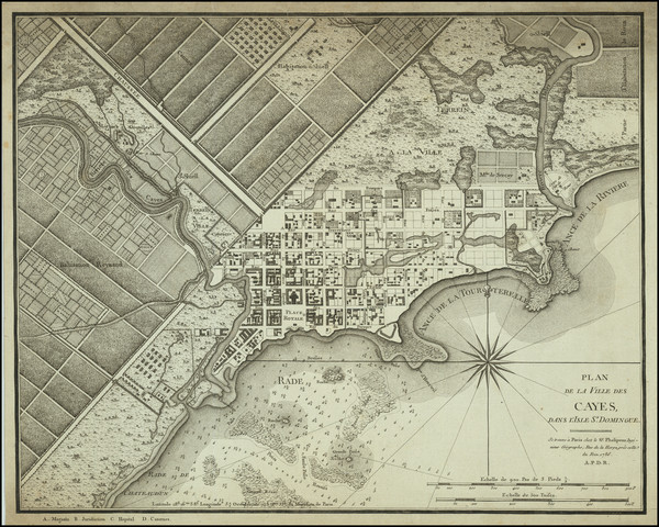 62-Hispaniola Map By Rene Phelippeaux