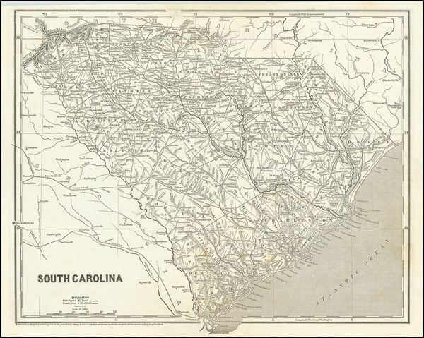 39-South Carolina Map By Sidney Morse  &  Samuel Breese