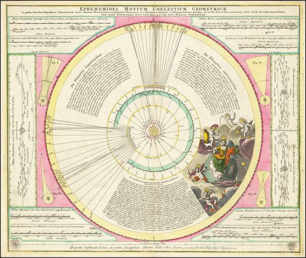 99-Celestial Maps Map By Johann Gabriele Doppelmayr