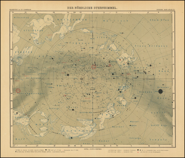 95-Celestial Maps Map By Carl Rohrbach