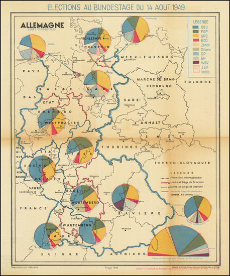 94-Germany Map By Service Cartographique du C.C.F.A.