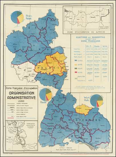 88-Germany Map By Service Cartographique du C.C.F.A.