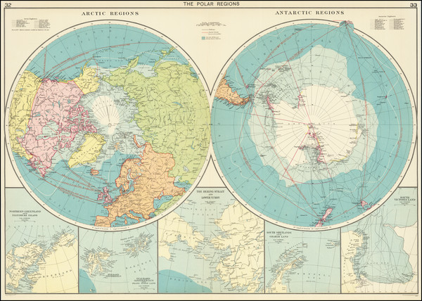 47-Polar Maps Map By George Philip & Son