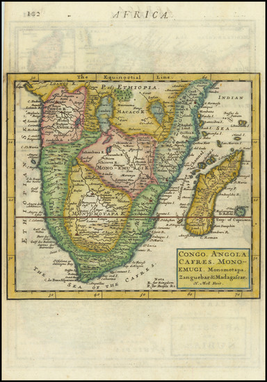 10-Malta, Egypt, North Africa and South Africa Map By Herman Moll