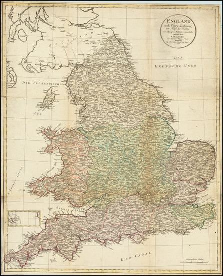 20-England Map By Schneider und Weigelschen