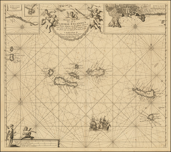 5-Portugal and Azores Map By Johannes Van Keulen